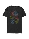 ZOOT.Fan Schwarzes Herren Disney Neon Heads T-Shirt