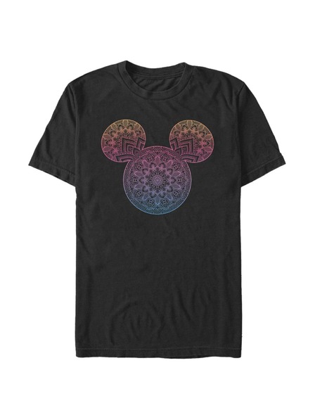 ZOOT.Fan Schwarzes Herren-T-Shirt Disney Mickey Mandala Fill