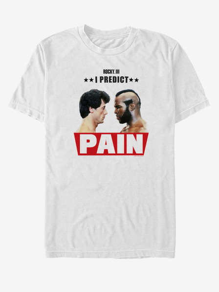 ZOOT.Fan Weißes Unisex-T-Shirt ZOOT.Fan Rocky I Predict Pain