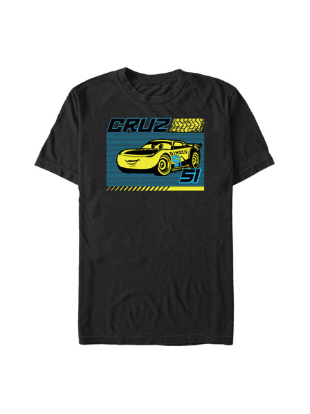 ZOOT.Fan Schwarzes Herren T-Shirt Pixar Cruz Line