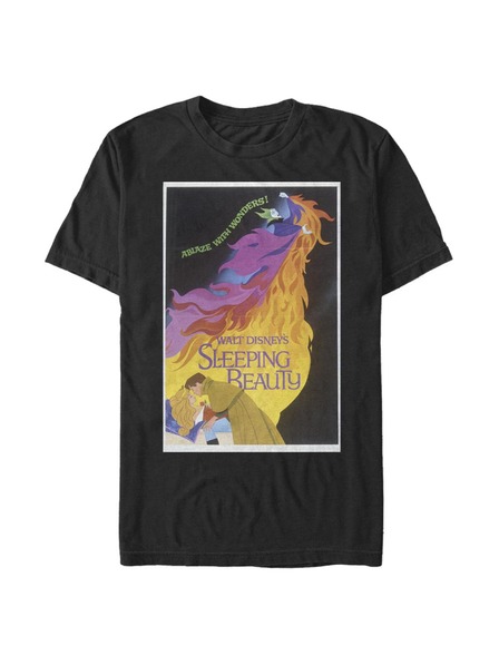 ZOOT.Fan Schwarzes Herren Disney Dark Sleeping Beauty Poster T-Shirt