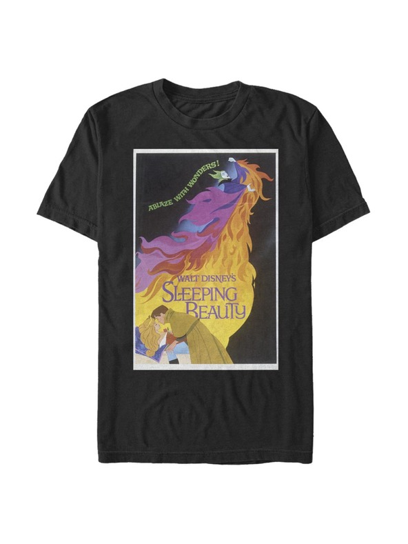 ZOOT.Fan Schwarzes Herren Disney Dark Sleeping Beauty Poster T-Shirt