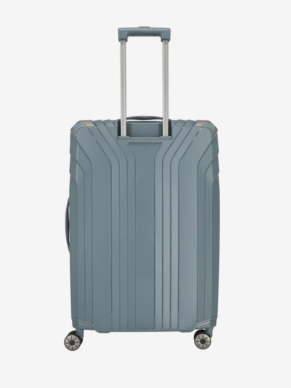 Travelite Grauer und blauer Travelite Elvaa 4w L Reisekoffer