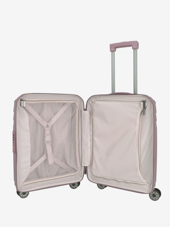 Travelite Rosa Damen Travelite Elvaa 4w S Rosé Koffer
