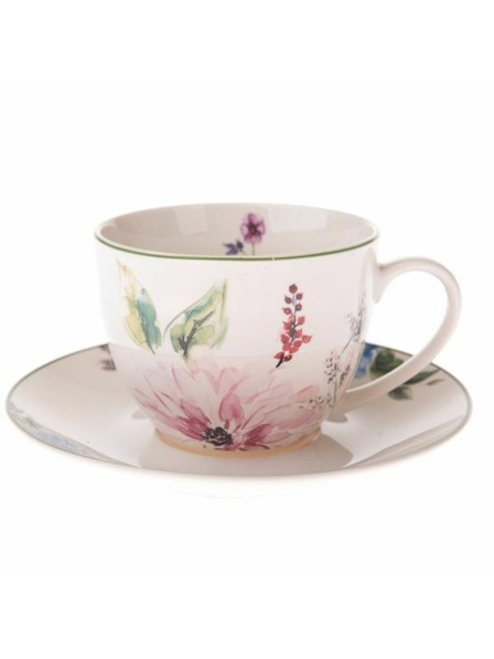 Casa de Engel Porzellantasse mit Untertasse, 260ml, 6/36