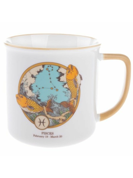Casa de Engel Porzellanbecher, Sternzeichen - Fische, 460ml, 6/36