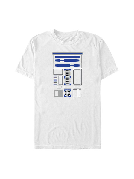 ZOOT.Fan Weißes Herren Star Wars R2 Uniform T-Shirt