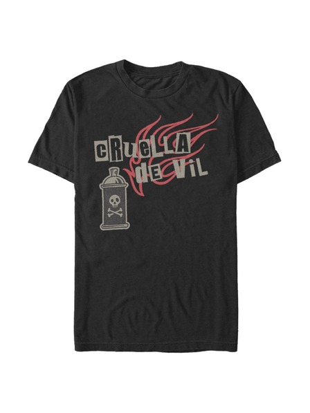 ZOOT.Fan Schwarzes Herren-T-Shirt Disney Classics Spray Fire