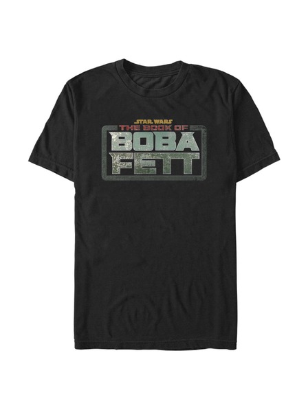 ZOOT.Fan Schwarzes Herren T-Shirt Star Wars Boba Fett Main Logo