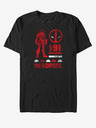 ZOOT.Fan Schwarzes Unisex-T-Shirt Marvel Deadpool Sil