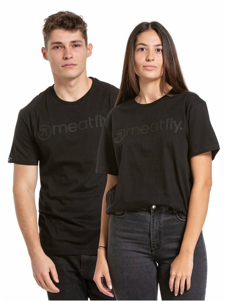 Meatfly Meatfly Herren-T-Shirt Joe Black/Black | Schwarz | Größe S | 100% Baumwolle