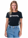 Meatfly Meatfly Damen-T-Shirt Ladies MF Logo A - Black | Größe M | 100% Baumwolle