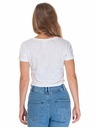 Meatfly Meatfly Damen-T-Shirt Ladies MF Logo B - White | Größe