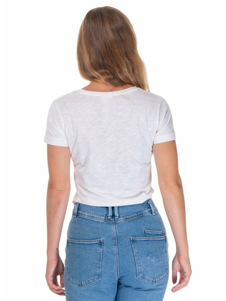 Meatfly Meatfly Damen-T-Shirt Ladies MF Logo B - White | Größe
