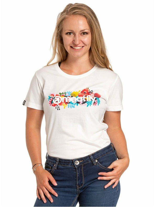 Meatfly Meatfly Damen-T-Shirt Blossom White | Weiß | Größe