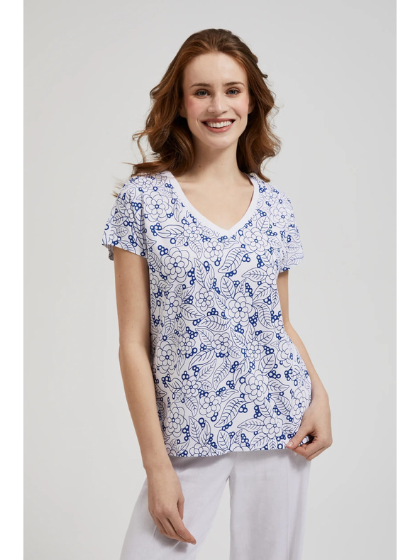 Moodo Damen-T-Shirt mit Moodo-Muster