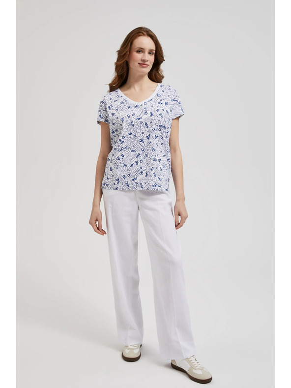 Moodo Damen-T-Shirt mit Moodo-Muster