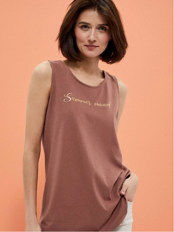 Moodo Braunes Damen-Tank-Top Moodo