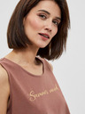 Moodo Braunes Damen-Tank-Top Moodo