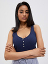 Moodo Dunkelblaues Damen-Tank-Top Moodo