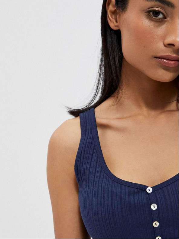 Moodo Dunkelblaues Damen-Tank-Top Moodo