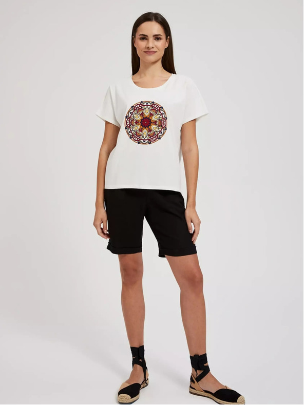 Moodo Damen Mandala T-Shirt Moodo