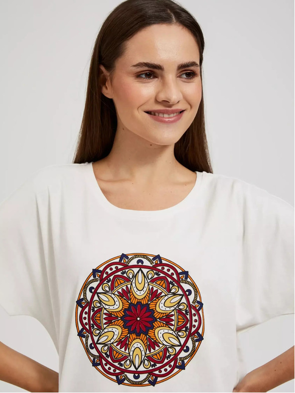 Moodo Damen Mandala T-Shirt Moodo
