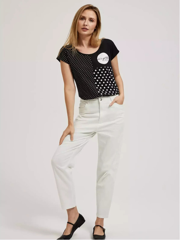 Moodo Damen Polka Dot Shirt Moodo