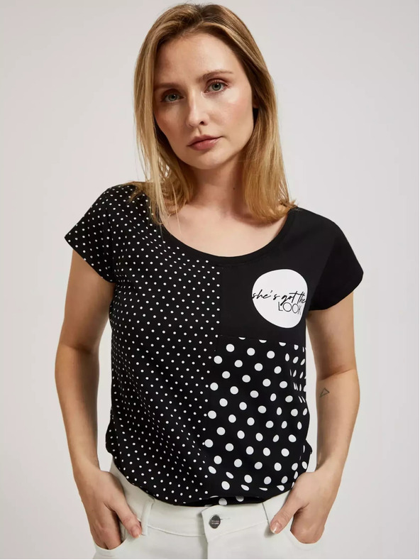 Moodo Damen Polka Dot Shirt Moodo