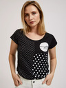 Moodo Damen Polka Dot Shirt Moodo