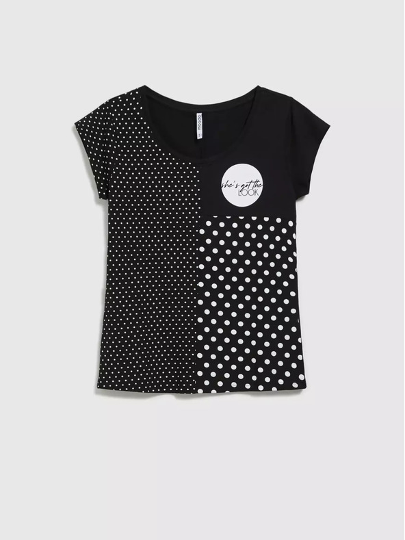 Moodo Damen Polka Dot Shirt Moodo