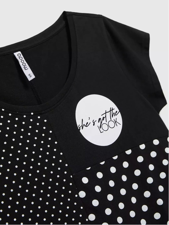 Moodo Damen Polka Dot Shirt Moodo