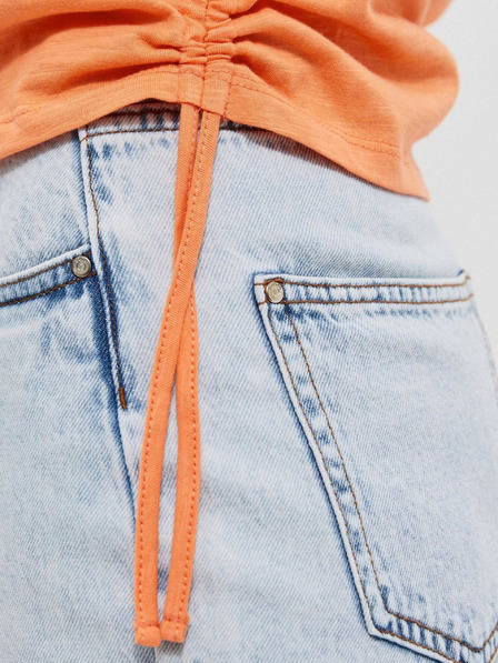 Moodo Moodo Orangefarbenes Damen-T-Shirt