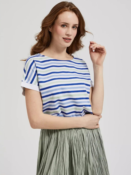 Moodo Gestreiftes Damen-T-Shirt Moodo
