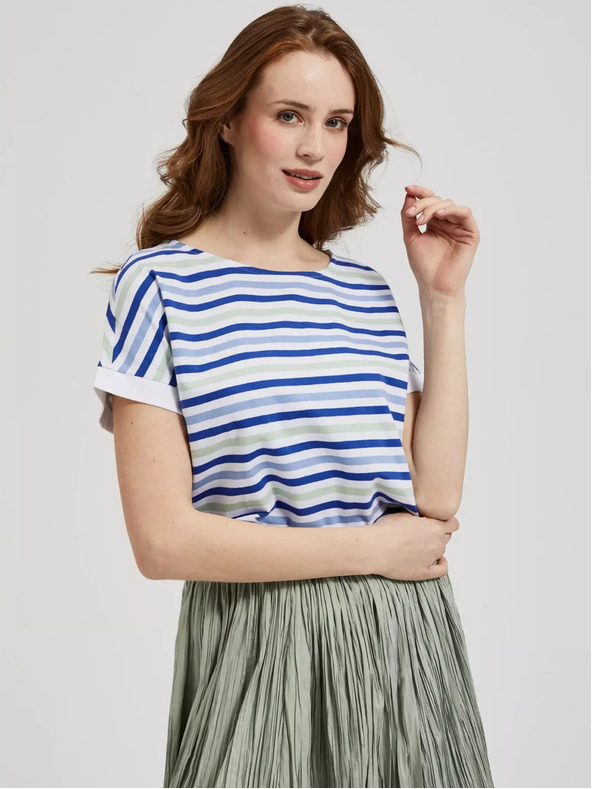 Moodo Gestreiftes Damen-T-Shirt Moodo