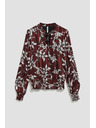 Moodo Damen Bluse Gemustert Moodo