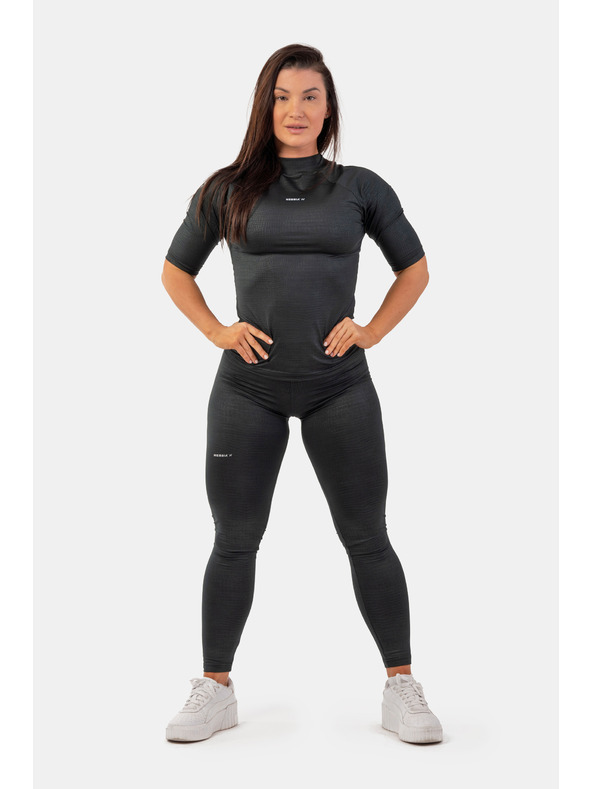 Nebbia Python-T-Shirt mit Schlangenhautmuster 416 Nebbia