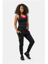 Nebbia Sportliches Slim-fit Crop-Tank-Top 422 Schwarz