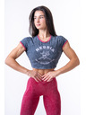 Nebbia Gewaschenes Crop-Top-T-Shirt GOLDEN AGE 782