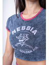 Nebbia Gewaschenes Crop-Top-T-Shirt GOLDEN AGE 782