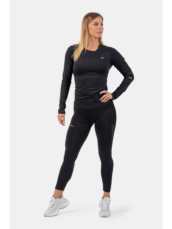 Nebbia Smart Pocket Langarm-Funktions-T-Shirt 418 Nebbia