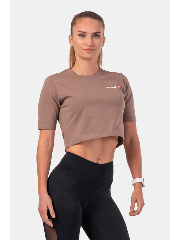 Nebbia Minimalistisches Logo NEBBIA Crop-Top 600 Nebbia