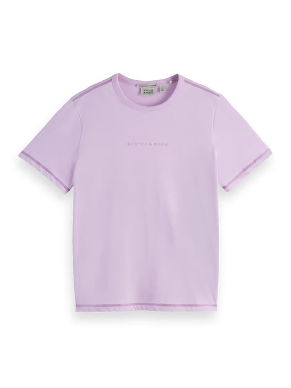 Scotch & Soda Hellviolettes Scotch & Soda Damen-T-Shirt