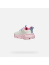 Geox White Geox Flexyper Fast Girls Sneakers