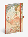 NOTIQUE NOTIQUE Notizen Alfons Mucha - Malerei, liniert, 13 x 21 cm