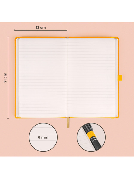 NOTIQUE NOTIQUE-Notizen Gelb, liniert, 13 x 21 cm