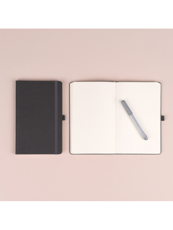 NOTIQUE NOTIQUE-Notizen Grau, gepunktet, 13 x 21 cm BAAGL