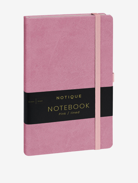 NOTIQUE NOTIQUE Notizen Rosa, gefüttert, 13 x 21 cm