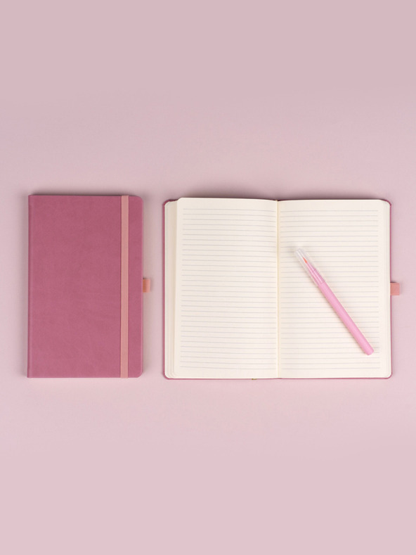 NOTIQUE NOTIQUE Notizen Rosa, gefüttert, 13 x 21 cm