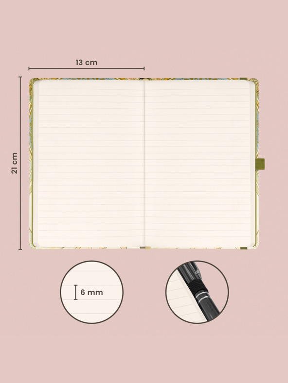 NOTIQUE NOTIQUE-Notizen Alfons Mucha - Poesie, liniert, 13 x 21 cm